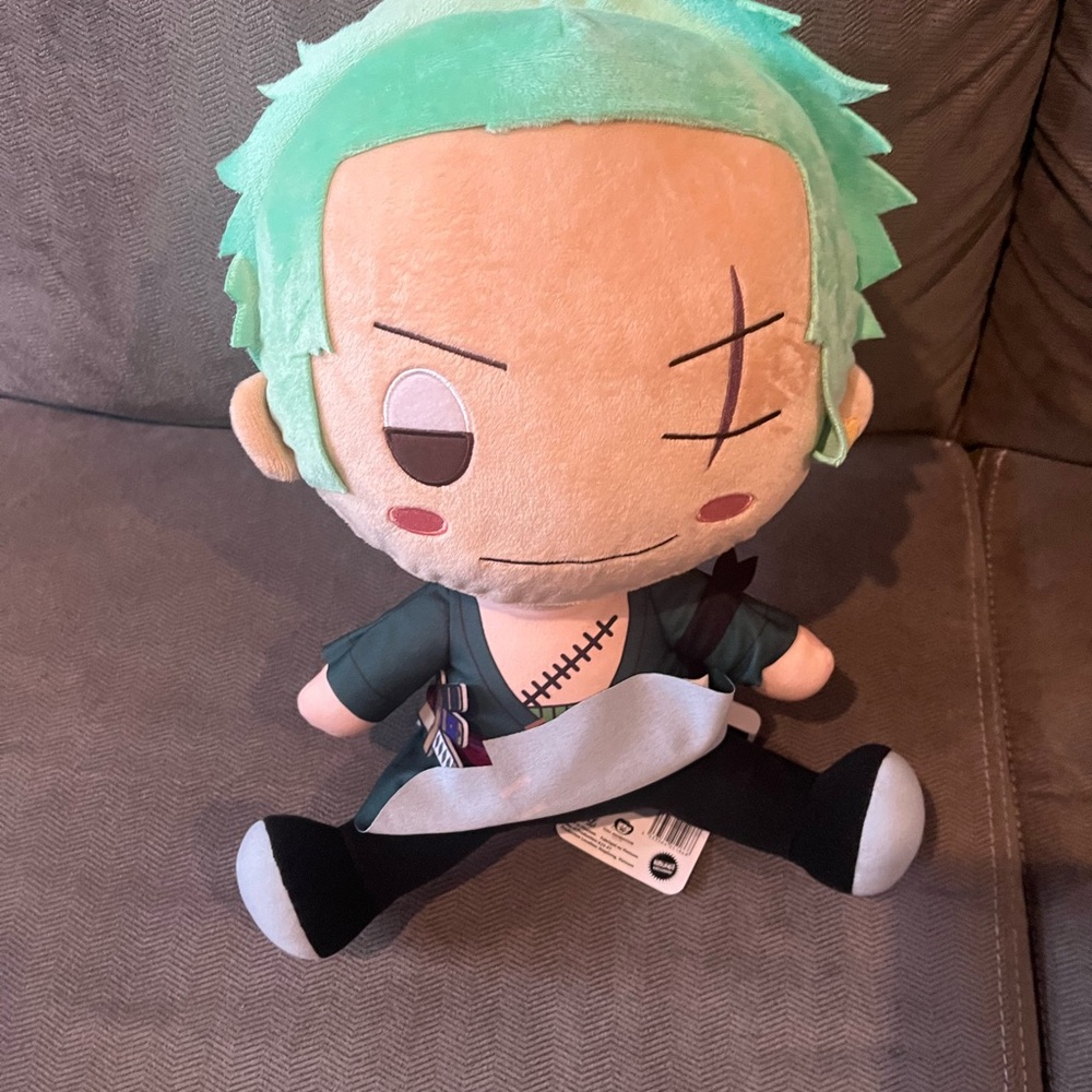 Onepiece Mint Green Hair Plush Stuffed Animal-12 inch